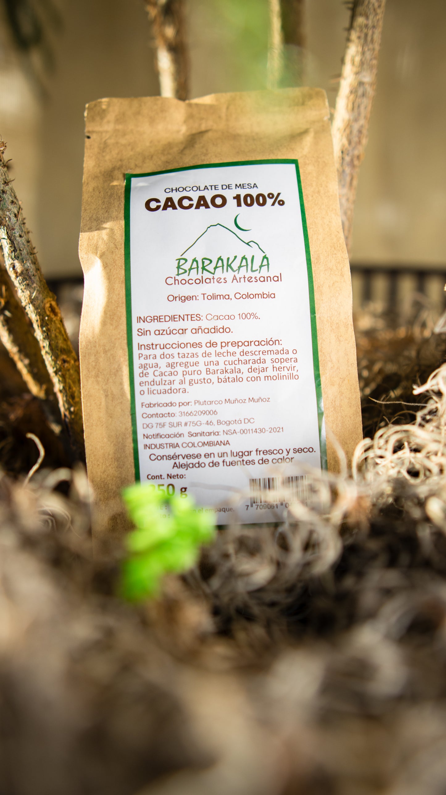 Artisan Chocolate - Cacao 100% Natural